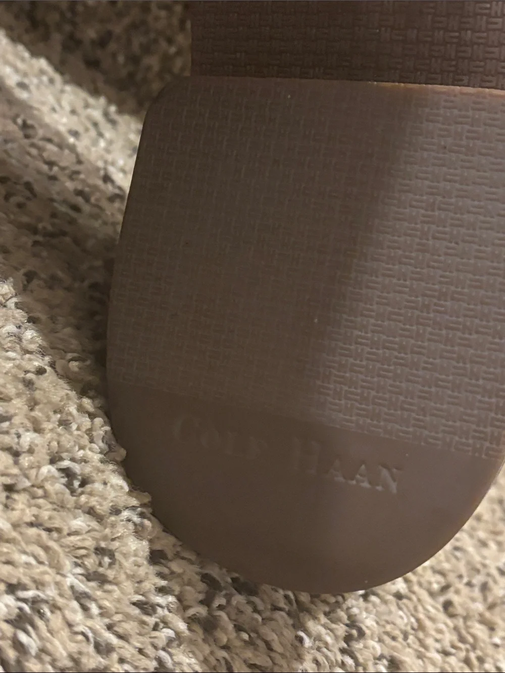 Colehaan leather upper Men's Tan Slip-On Leather Shoes 10 1/2 M made in Brazil